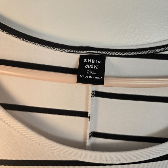 Shein Womens floral print Stripe Dress Plus size XXL - Picture 4 of 4